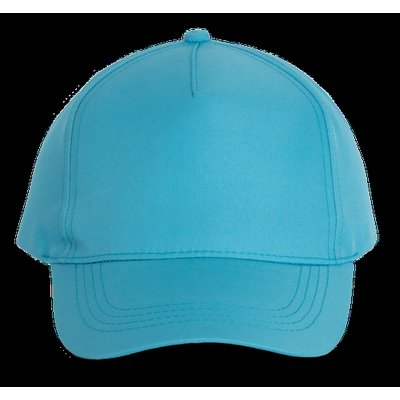 Gorra de poliéster 5 paneles cierre velcro Surf Blue