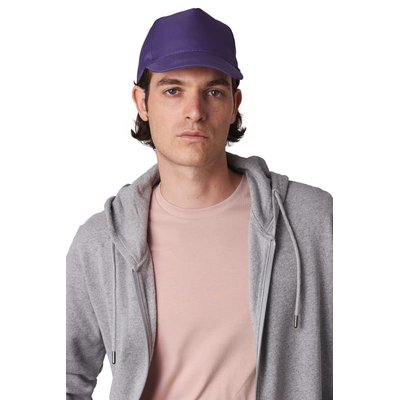 Gorra de poliéster 5 paneles cierre velcro