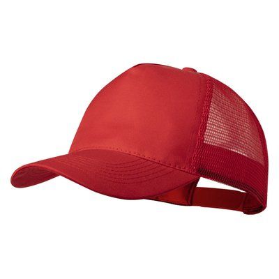 Gorra de Poliéster 5 Paneles Roj