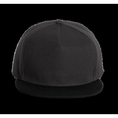 Gorra de poliéster con la Visera recta Dark Grey / Black