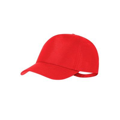 Gorra con protección UV50 y cierre ajustable Roj