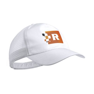 Gorra rejilla de 5 paneles en microfibra de poliéster