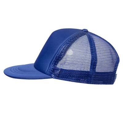 Gorra de rejilla 5 paneles con visera plana