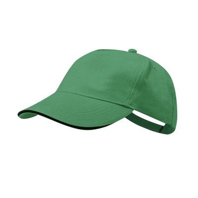 Gorra sandwich de 5 paneles 100 % algodón Ver