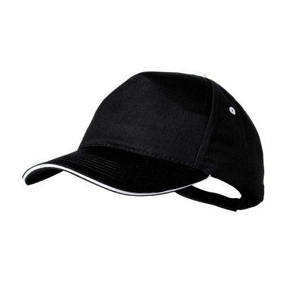 Gorra sandwich algodón peinado 5 paneles con cierre de velcro Neg
