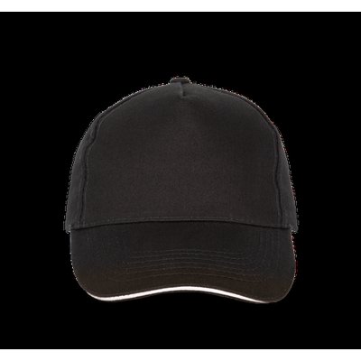 Gorra con sandwich contrastado Black / White