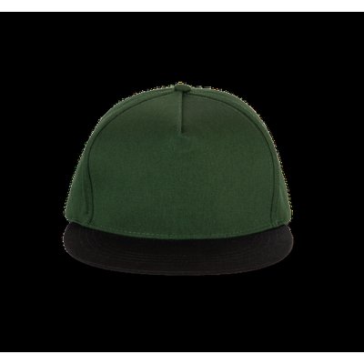 Gorra snapback de algodón Forest Green / Black
