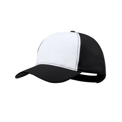 Gorra trucker 5 paneles con panel frontal blanco Neg