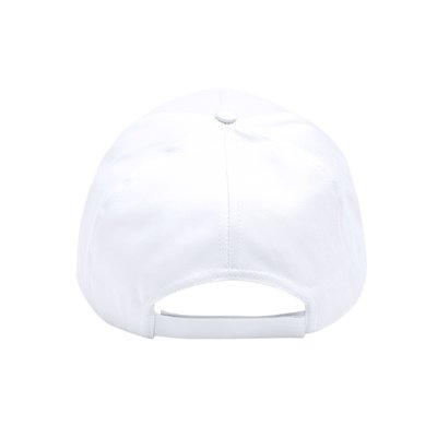 Gorra trucker 5 paneles con panel frontal blanco