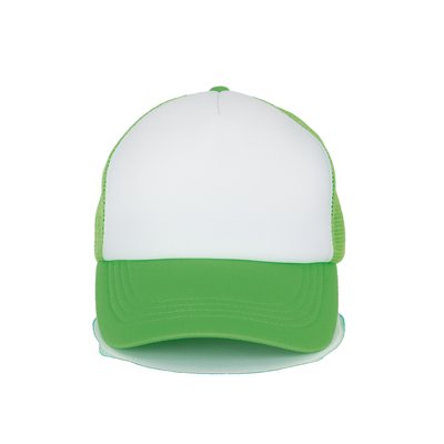 Gorra trucker con ajuste de plástico White / Green Flash