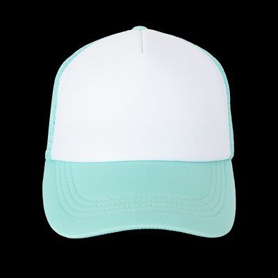 Gorra trucker con ajuste de plástico White / Pastel Cyan