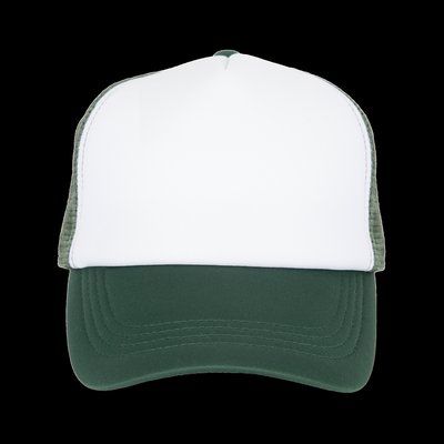 Gorra trucker con ajuste de plástico White / Pineneedle Green