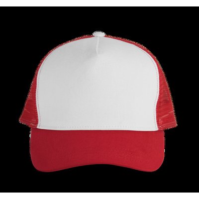 Gorra trucker algodón grueso Red / White