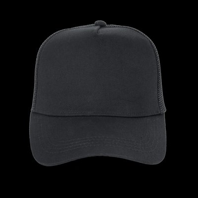 Gorra trucker algodón orgánico Black
