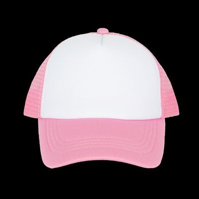 Gorra trucker infantil White / Aurora Pink