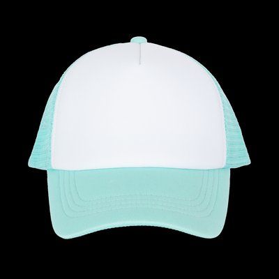Gorra trucker infantil White / Pastel Cyan