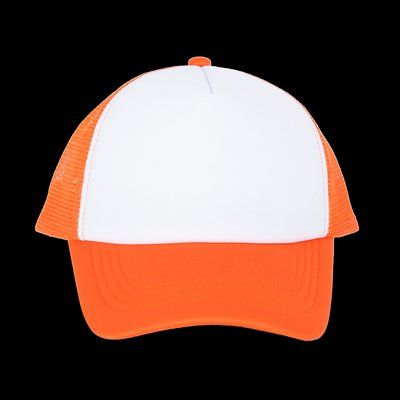Gorra trucker infantil White / Vermillon Orange