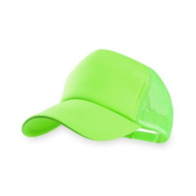 Gorra trucker de rejilla color fluor Verde Fluor