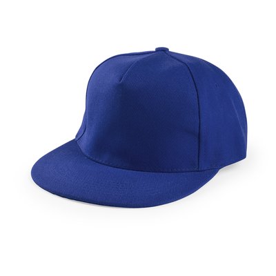 Gorra visera plana de 5 paneles  Azul