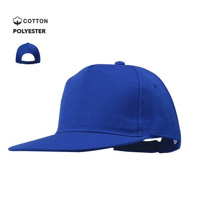 Gorra visera plana de 5 paneles 