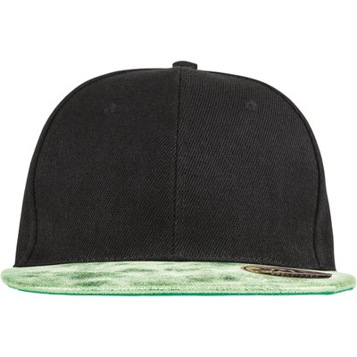 Gorra con Visera Plana y Ojales Black / Green