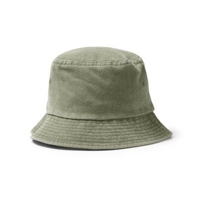 Gorro de algodón bob efecto lavado VERDE KAKI TALLA ÚNICA ADULTO