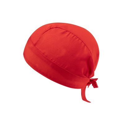 Gorro bandana de cocina con cintas de ajuste Roj