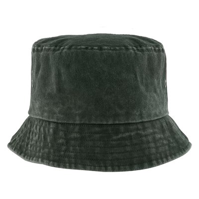 Gorro bob de algodón efecto lavado Verde