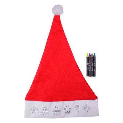 Gorro Navidad con 4 Ceras para Colorear