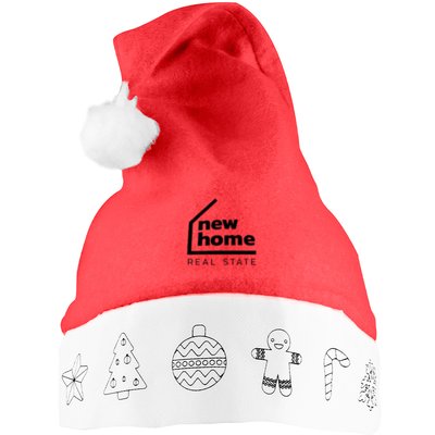 Gorro Navidad con 4 Ceras para Colorear