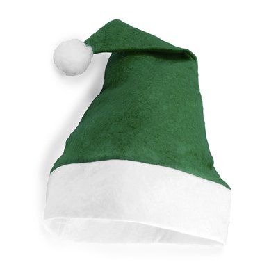 Gorro navideño de poliéster talla única Verde Helecho Talla Única Adulto