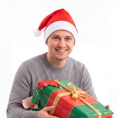 Gorro navideño de poliéster talla única