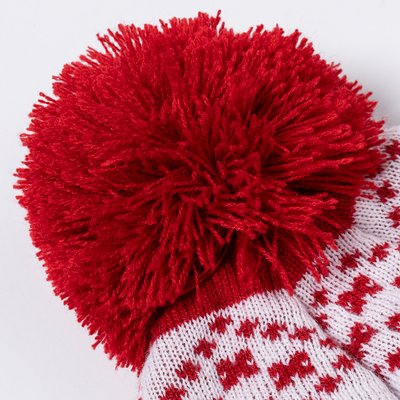 Gorro Navideño con Pom Pom a Juego