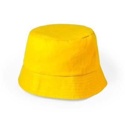 Gorro pescador 100% algodón personalizado Amarillo