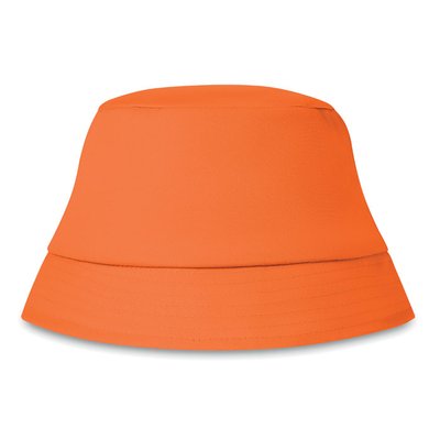 Gorro de Playa Algodón Naranja