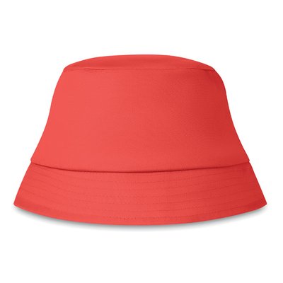 Gorro de Playa Algodón Rojo