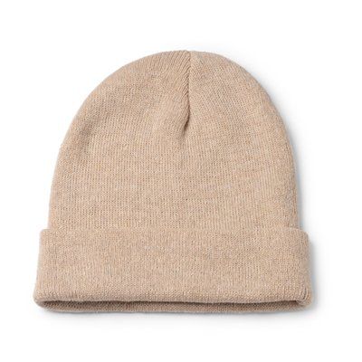 Gorro de poliéster doble capa Beige Talla Única Adulto