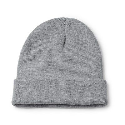 Gorro de poliéster doble capa Gris Talla Única Adulto
