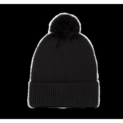 Gorro con pompón eco Black