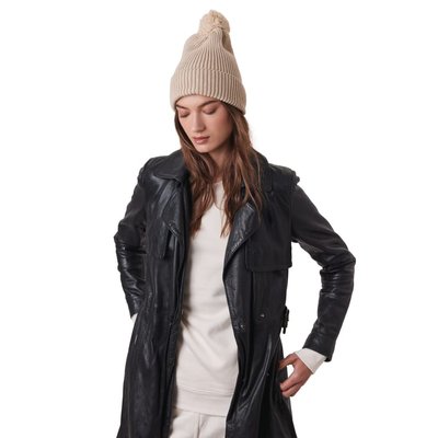Gorro con pompón eco