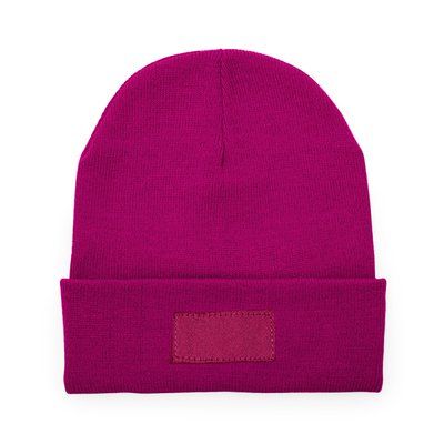Gorro de punto acrílico doble capa Fucsia Talla Única Adulto