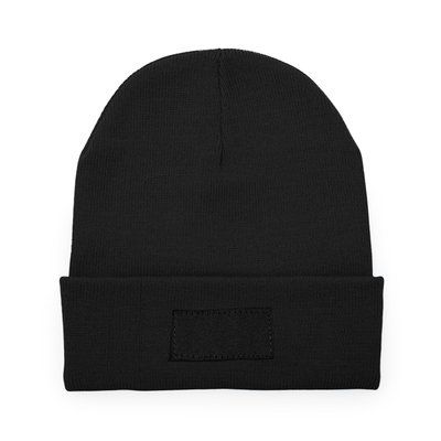 Gorro de punto acrílico doble capa Negro Talla Única Adulto