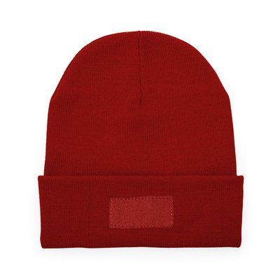 Gorro de punto acrílico doble capa Rojo Talla Única Adulto