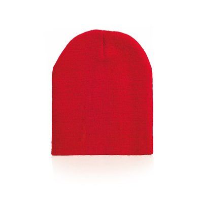Gorro de punto sin dobladillo Roj
