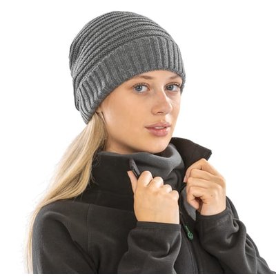 Gorro trenzado interior de polar