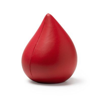 Gota antiestrés de PU Rojo Talla Única Adulto