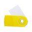 Goma de borrar con funda cuadrada giratoria personalizada Amarillo