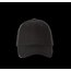 Gorra de algodón con 6 paneles y cierre ajustable Black