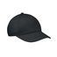 Gorra infantil de 5 paneles y ajuste de velcro Negro