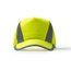 Gorra de poliéster con detalles reflectantes Amarillo Fluor Talla Única Adulto